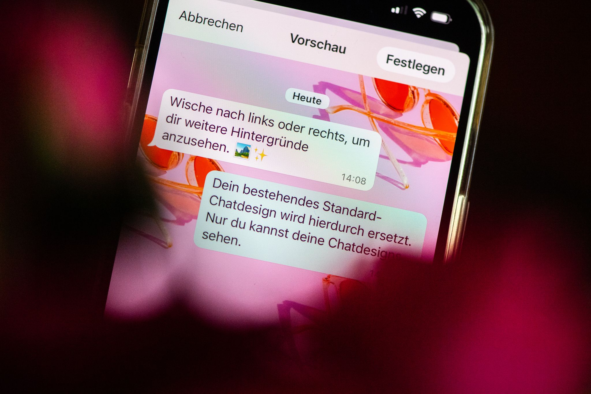 Whatsapp: Individuelle Chat-Designs kommen